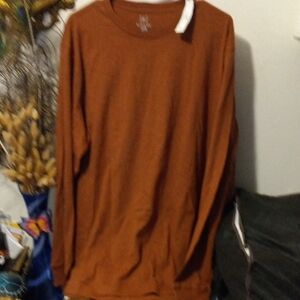 George Burnt Orange Long Sleeve Shirt